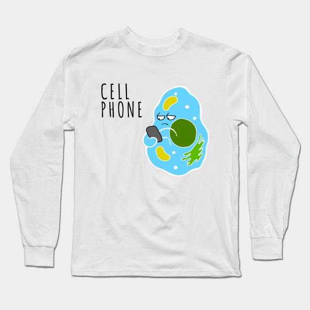 Cell Phone Long Sleeve T-Shirt by lucamendieta